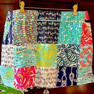 Lilly Pulitzer Skort Multi Sailor Patch Print